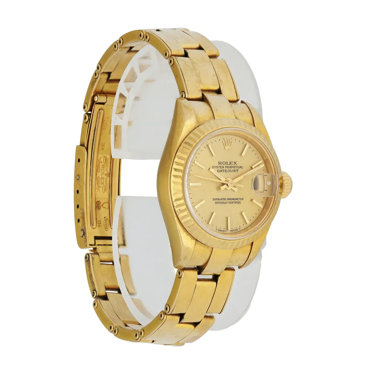 datejust vintage Rolex Gold Champagne Dial - Hình 4