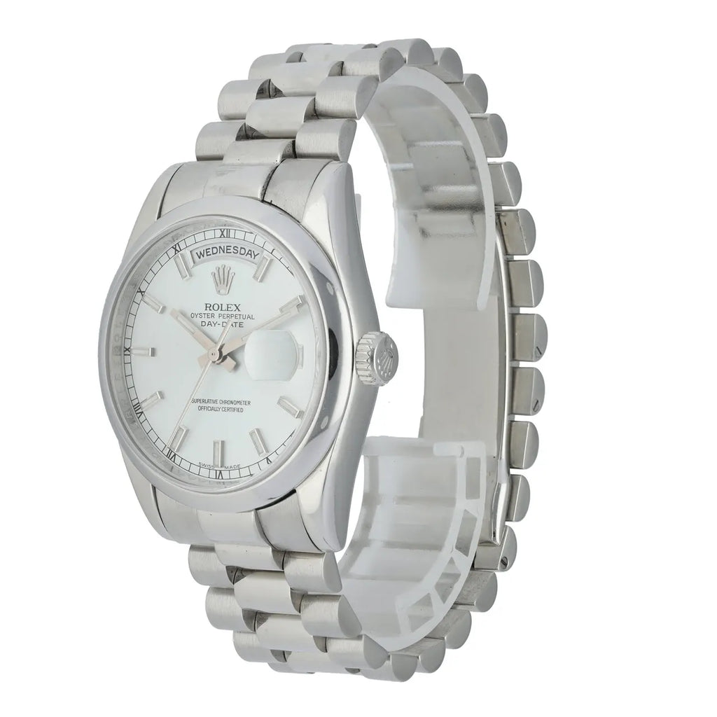 Rolex Day-Date Silver Dial stainless steel - Hình 2