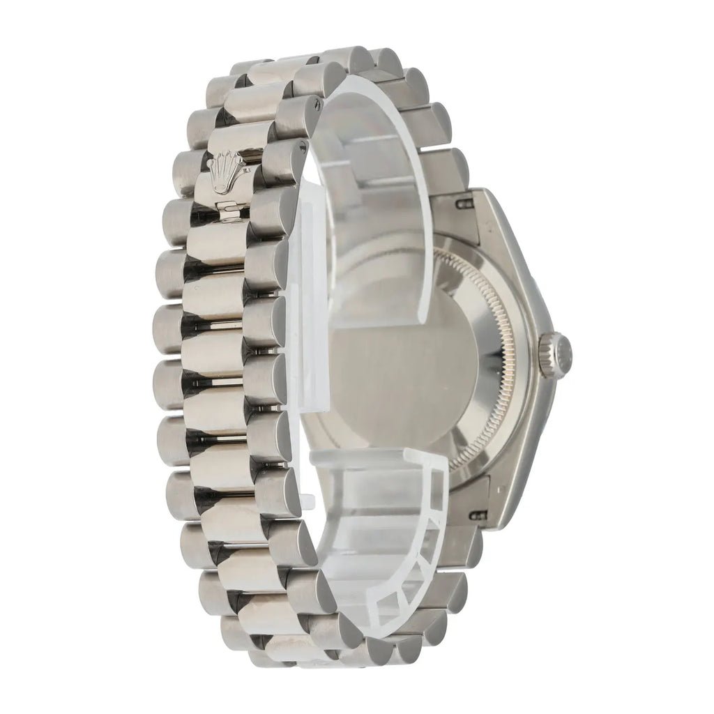 Rolex Silver Day-Date Steel - Hình 4