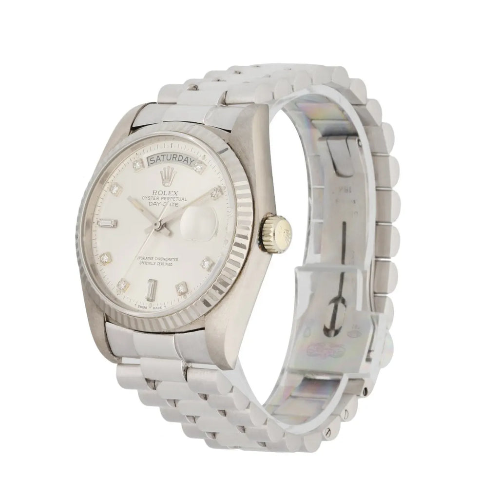 day Rolex Platinum Diamond Watch - Hình 2