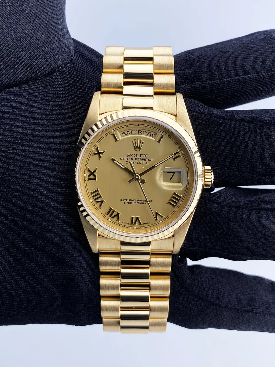 Rolex Gold Roman Champagne - Hình 3
