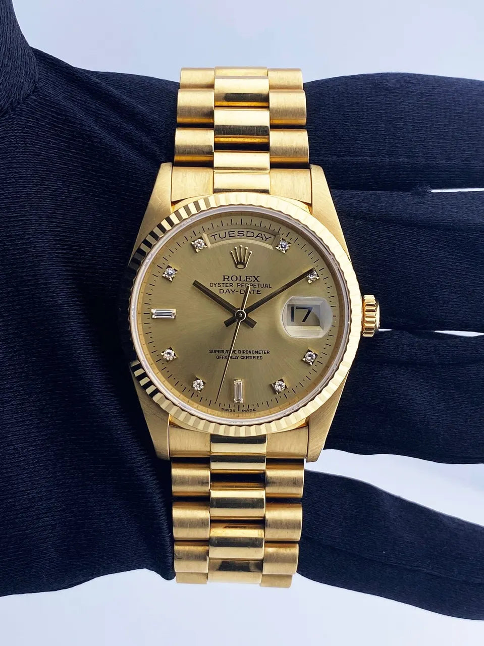 Rolex Day-Date Gold Diamond - Hình 2