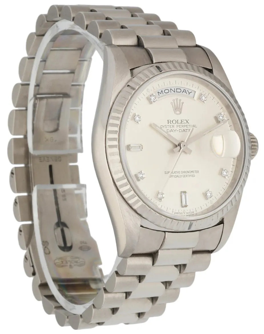 Rolex Platinum Diamond Watch - Hình 3