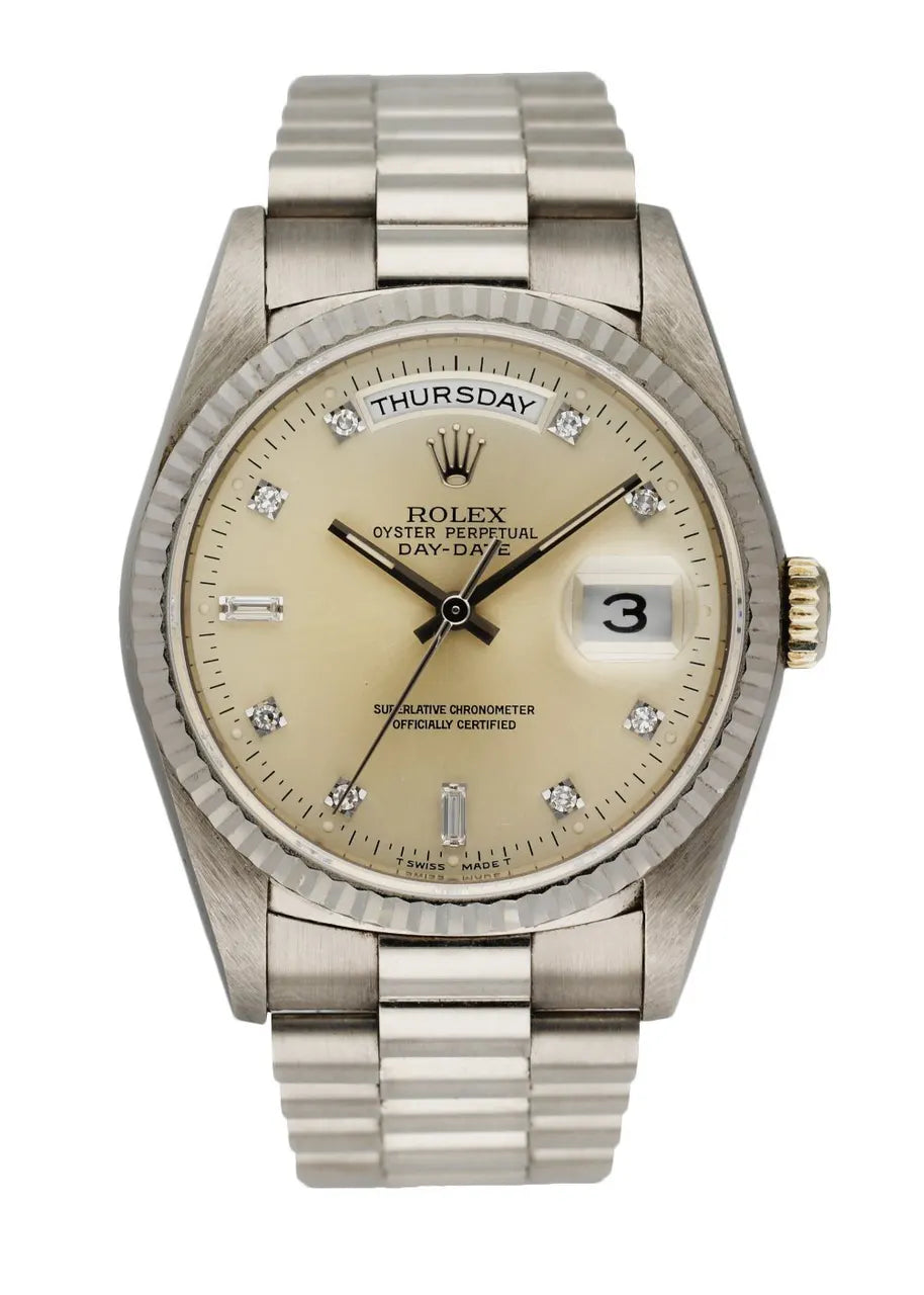 Rolex Platinum Diamond Champagne