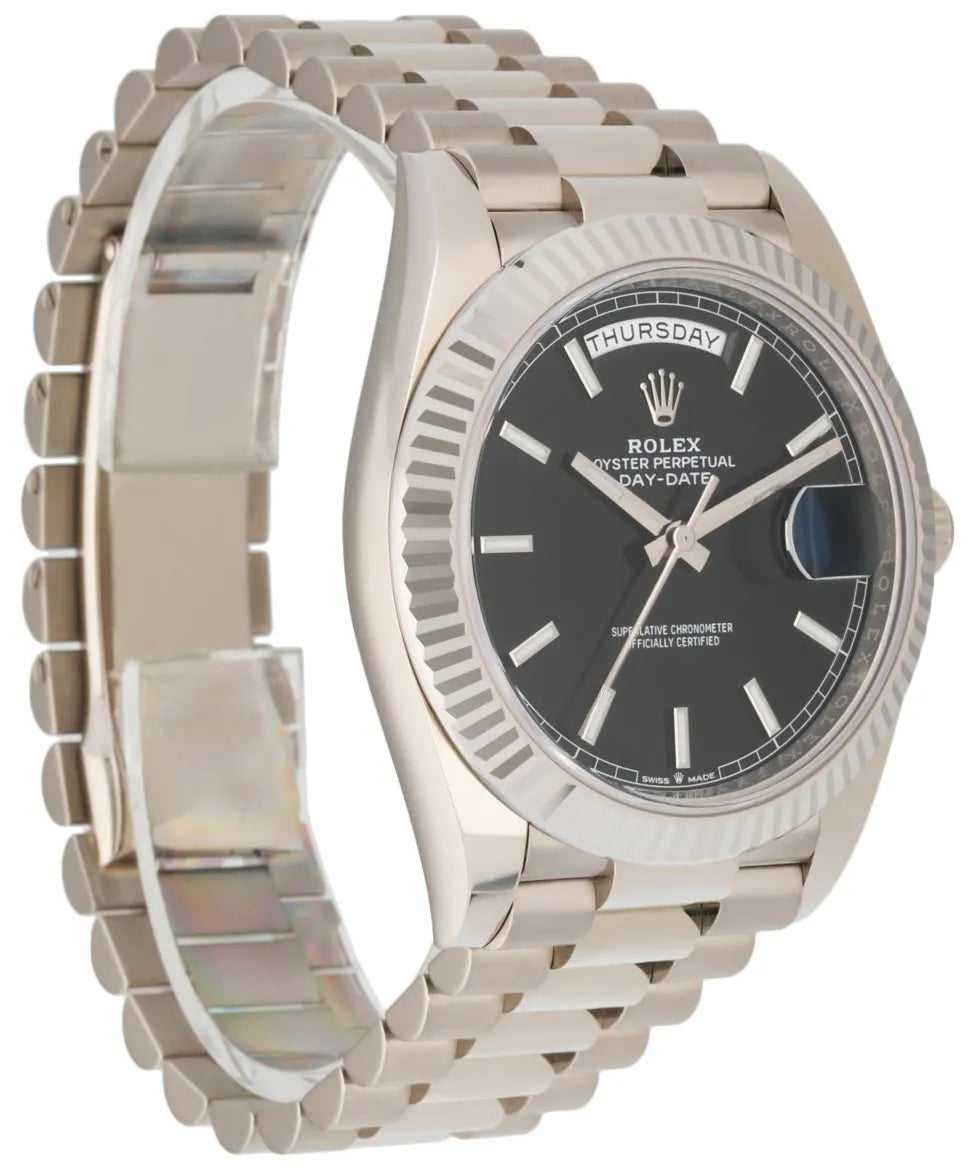 Rolex Day-Date Black Dial stainless steel - Hình 3