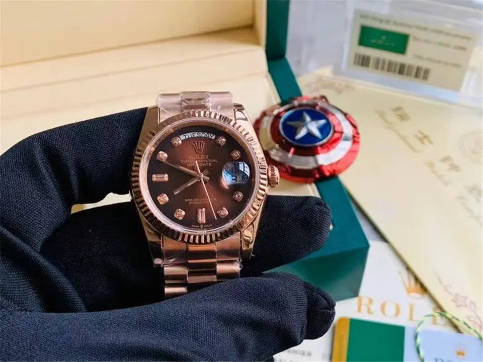 Rolex Chocolate Diamond Day-Date - Hình 2
