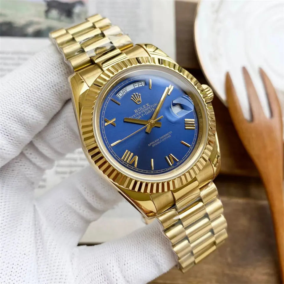 Rolex Day-Date Gold Blue president