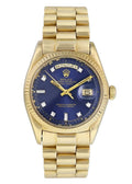 Rolex Day-Date 36 Gold Blue Diamond