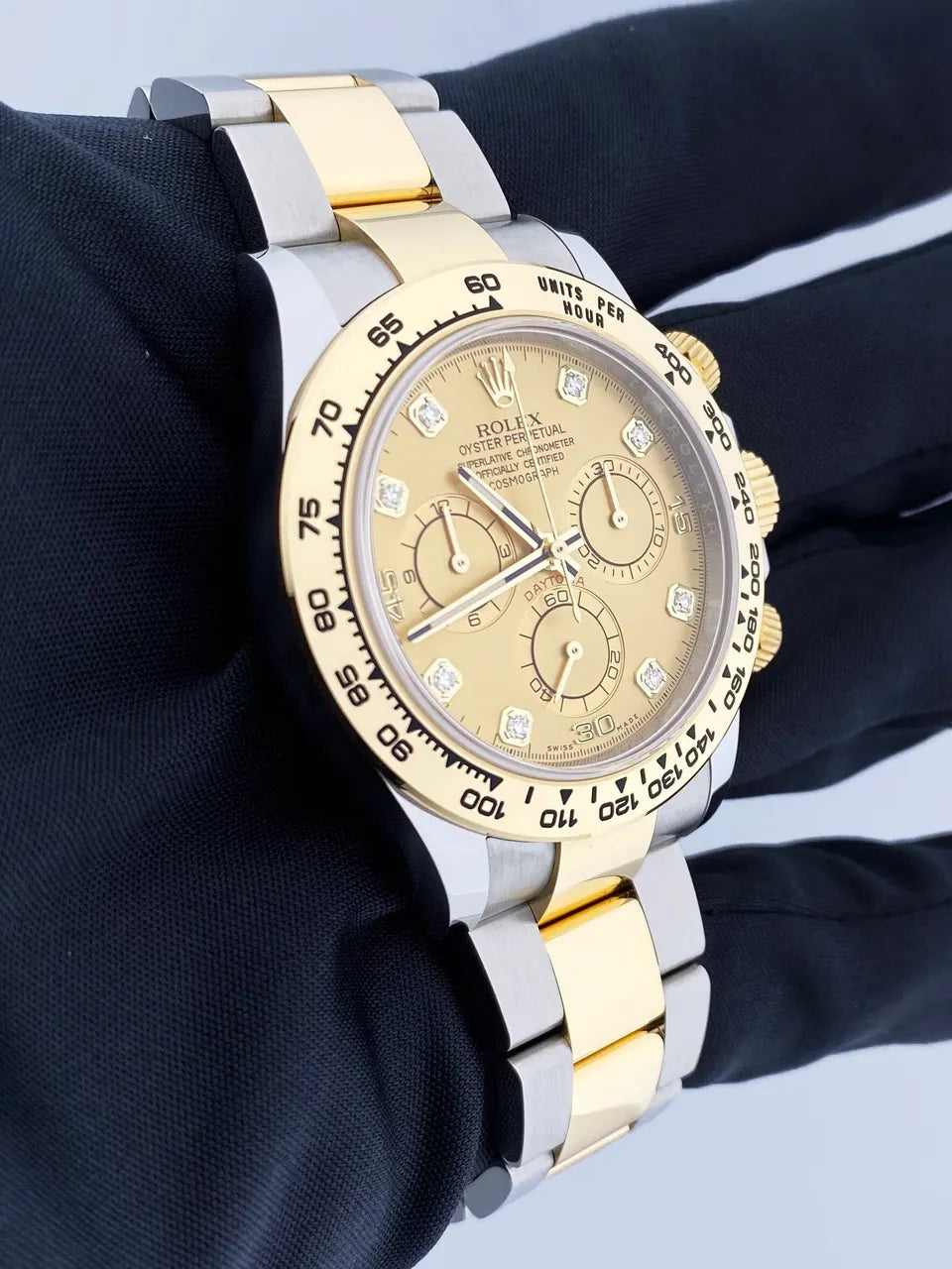 Rolex Daytona Yellow Gold Diamond - Hình 4