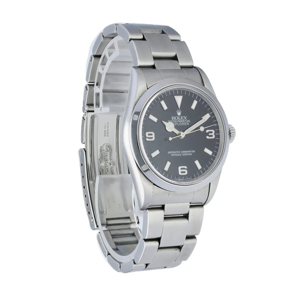 dial Rolex Explorer Black Steel - Hình 7
