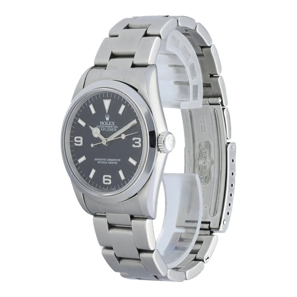 dial Rolex Explorer Black Steel - Hình 5