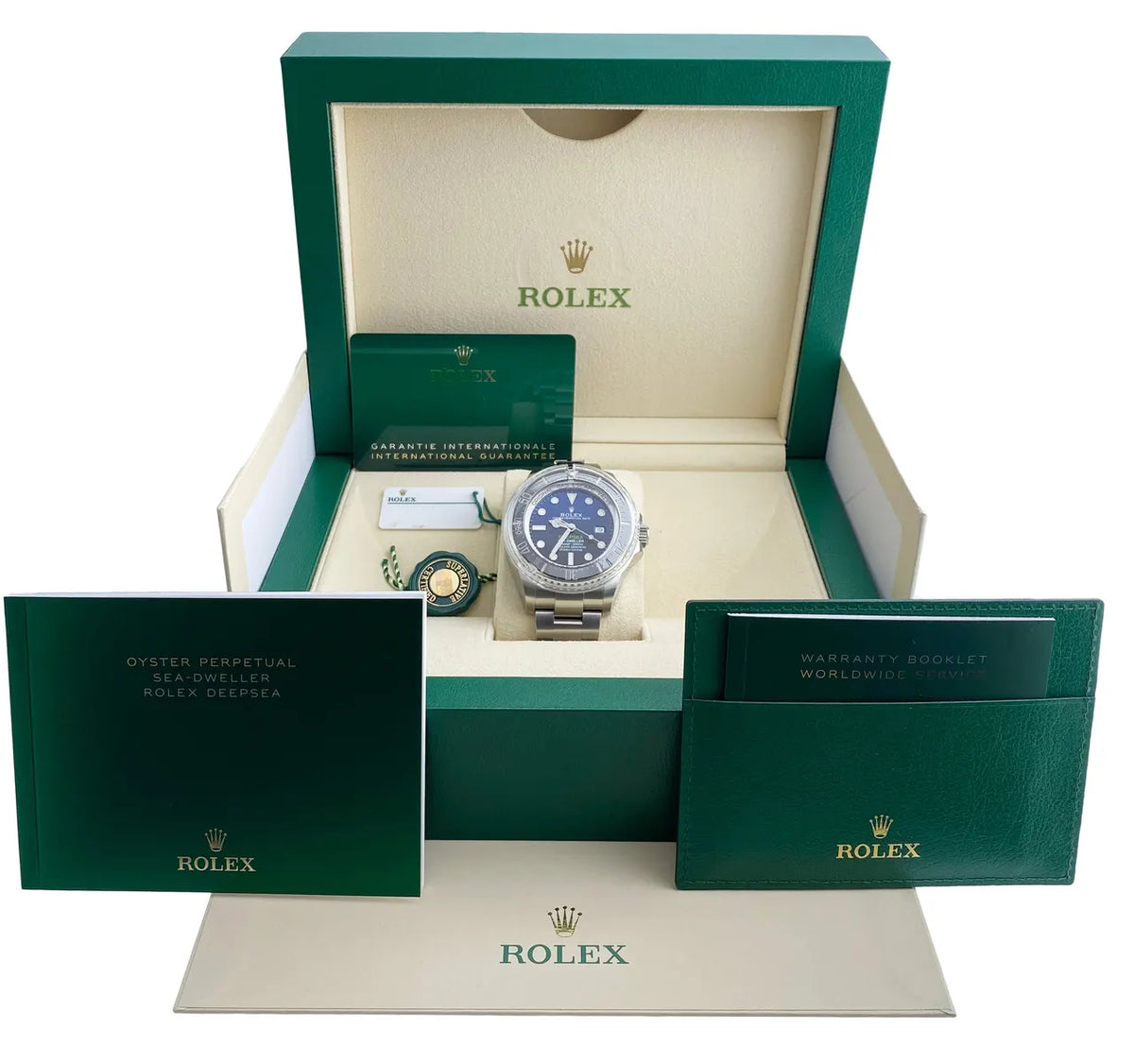 stainless steel Rolex Deepsea Blue Dial