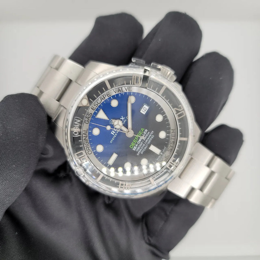 stainless steel Rolex Deepsea Blue Dial - Hình 5