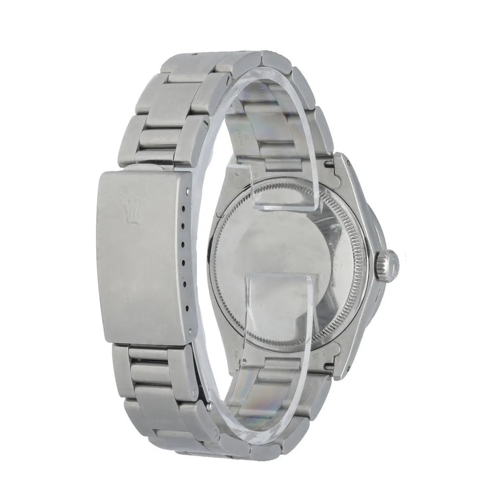 steel Rolex Oyster Perpetual Date Silver Dial - Hình 4