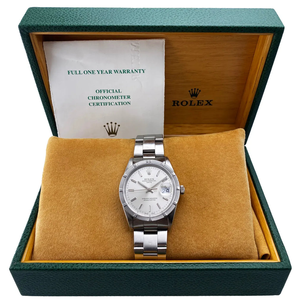 Rolex Silver Dial Steel perpetual - Hình 2