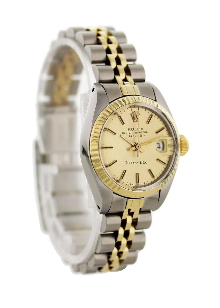 Rolex Tiffany Two-Tone Watch - Hình 4