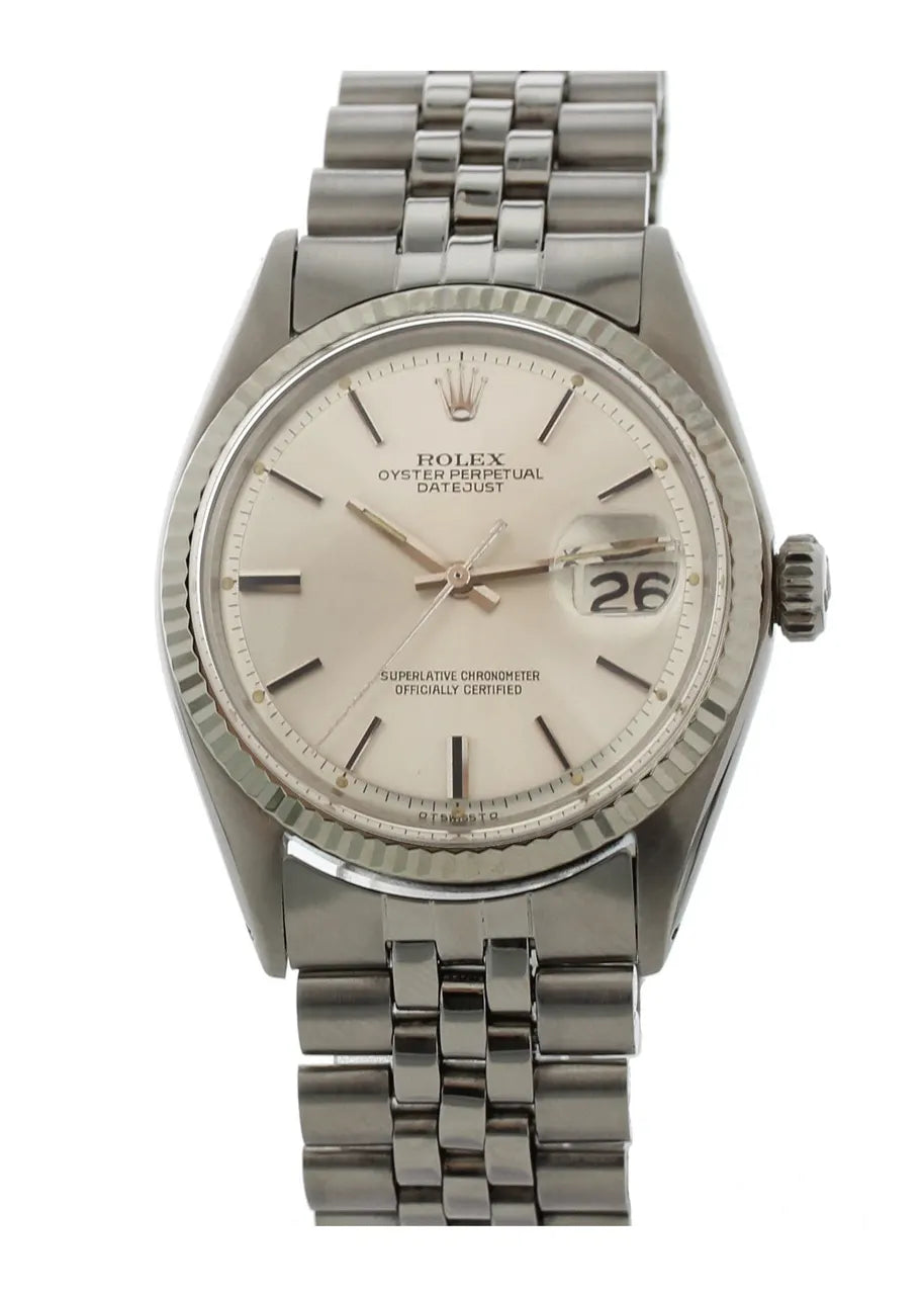 stainless Rolex Datejust Silver Dial Jubilee