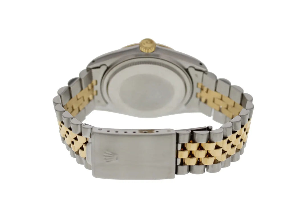 Rolex Black Dial Two-Tone datejust steel - Hình 2