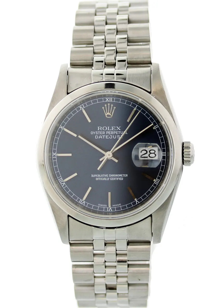 Rolex Datejust Black Dial Jubilee stainless - Hình 2