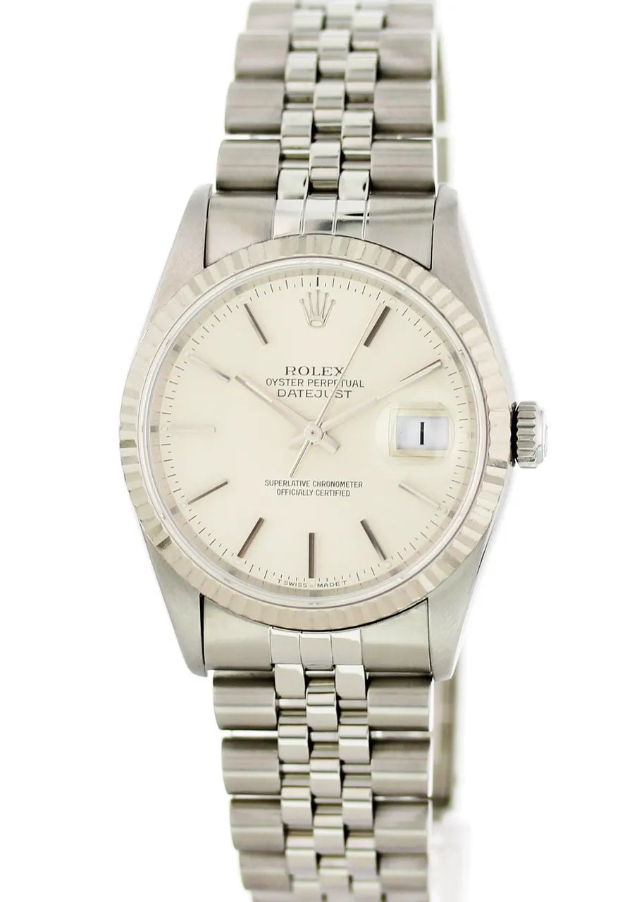 stainless steel Rolex Datejust Silver Jubilee - Hình 4