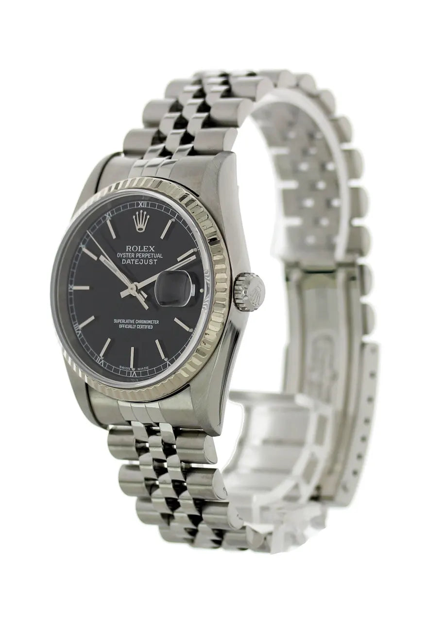 Rolex Datejust Black Dial Jubilee - Hình 3