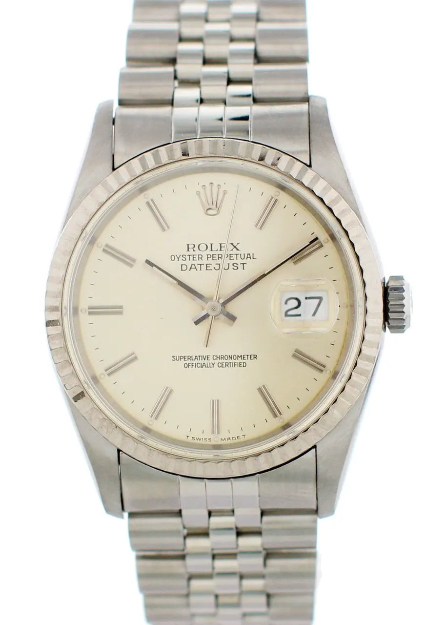Rolex Datejust Silver Dial jubilee - Hình 3