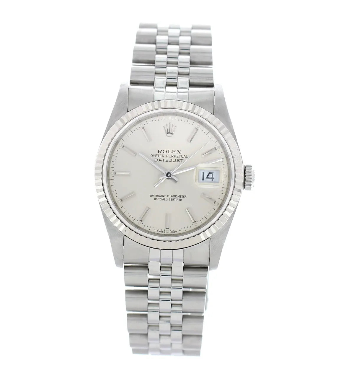 stainless Rolex Silver Jubilee Datejust - Hình 3