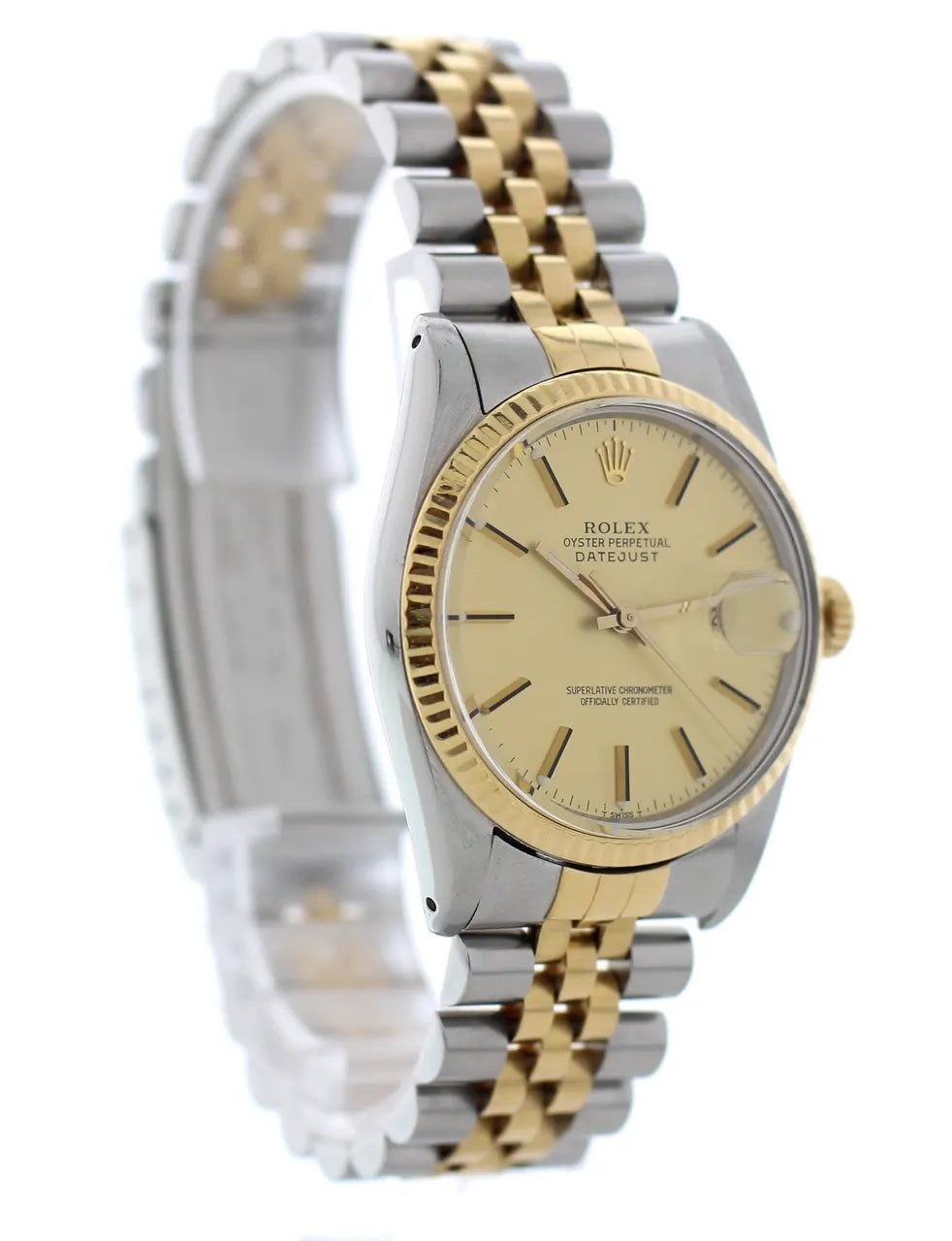 datejust steel Rolex Two-Tone Champagne Dial - Hình 9