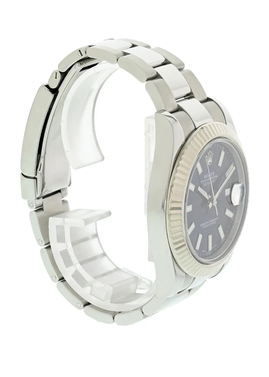 oyster Rolex Datejust Blue Dial - Hình 4