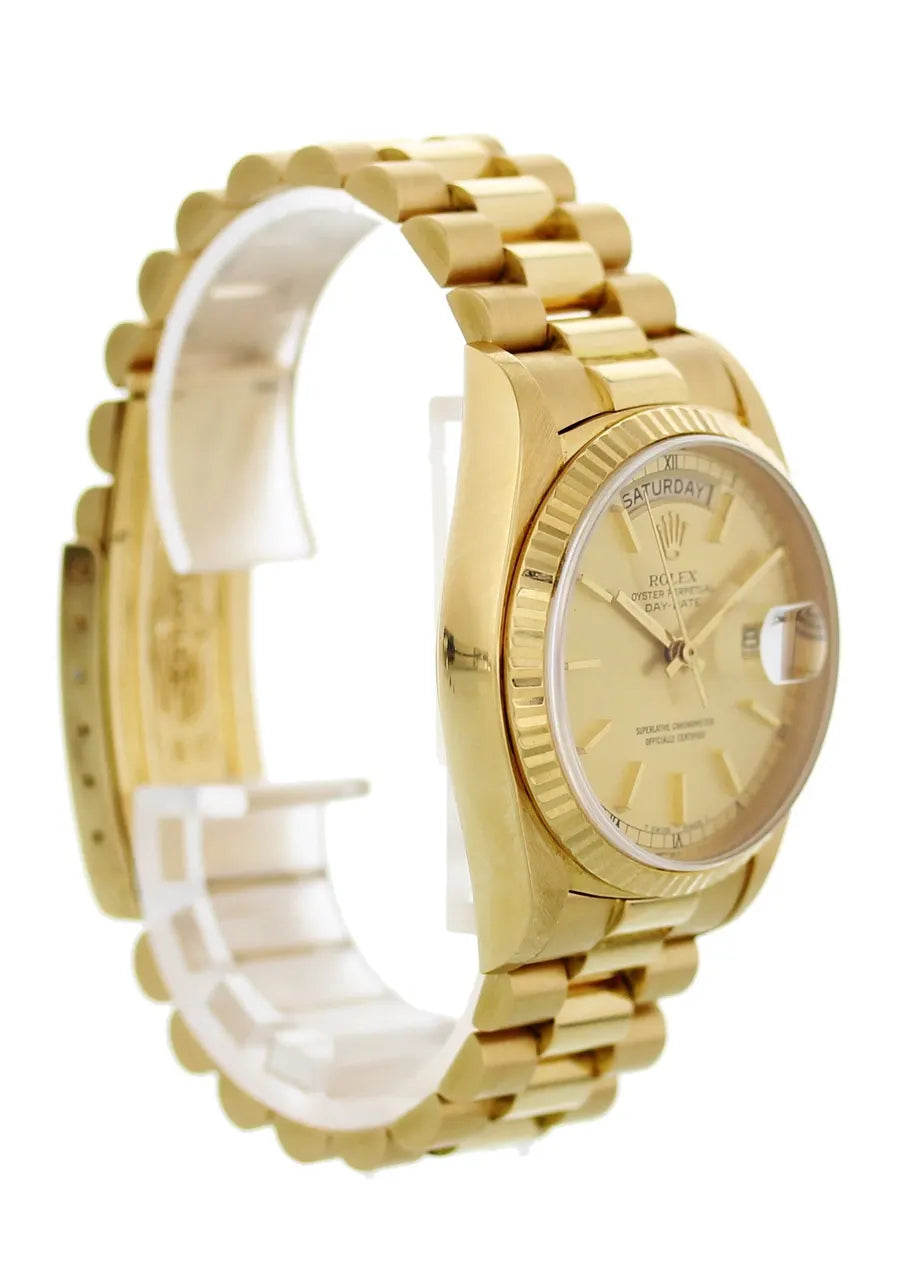 president bracelet Rolex Day-Date Gold Champagne - Hình 3