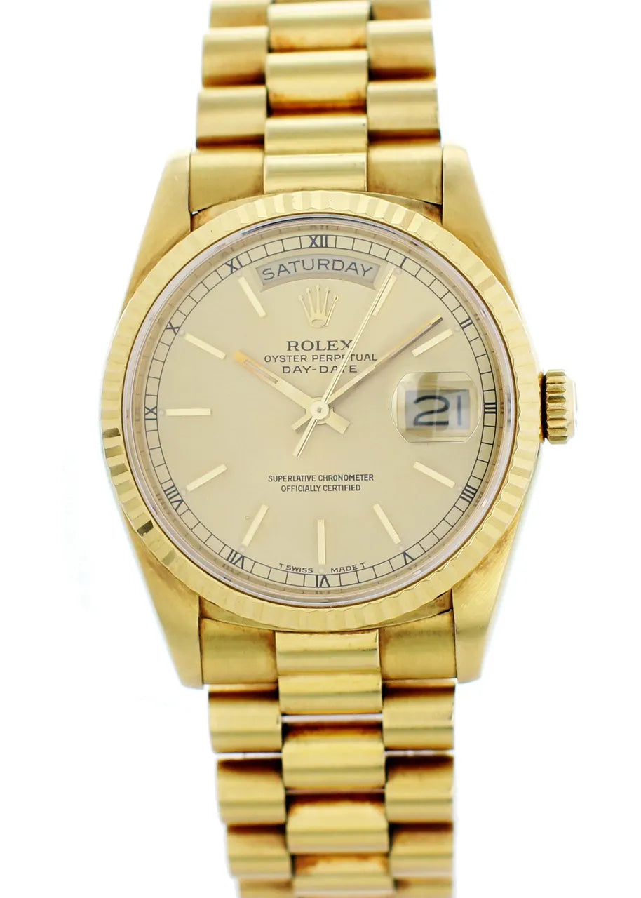 Rolex Day-Date Gold Champagne bracelet