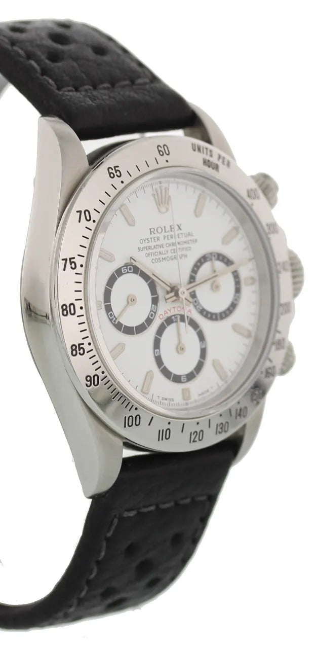 black Rolex Daytona White Dial - Hình 2
