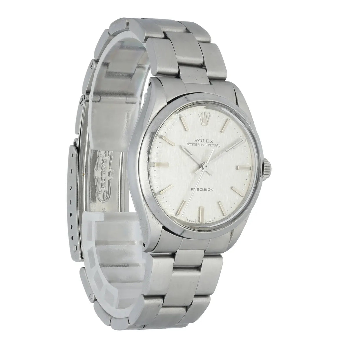 oyster Rolex Silver Linen Dial - Hình 3