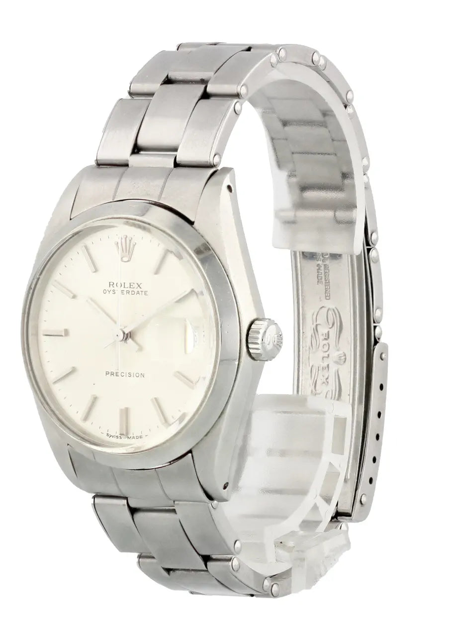 steel Rolex Oysterdate Silver Dial - Hình 3