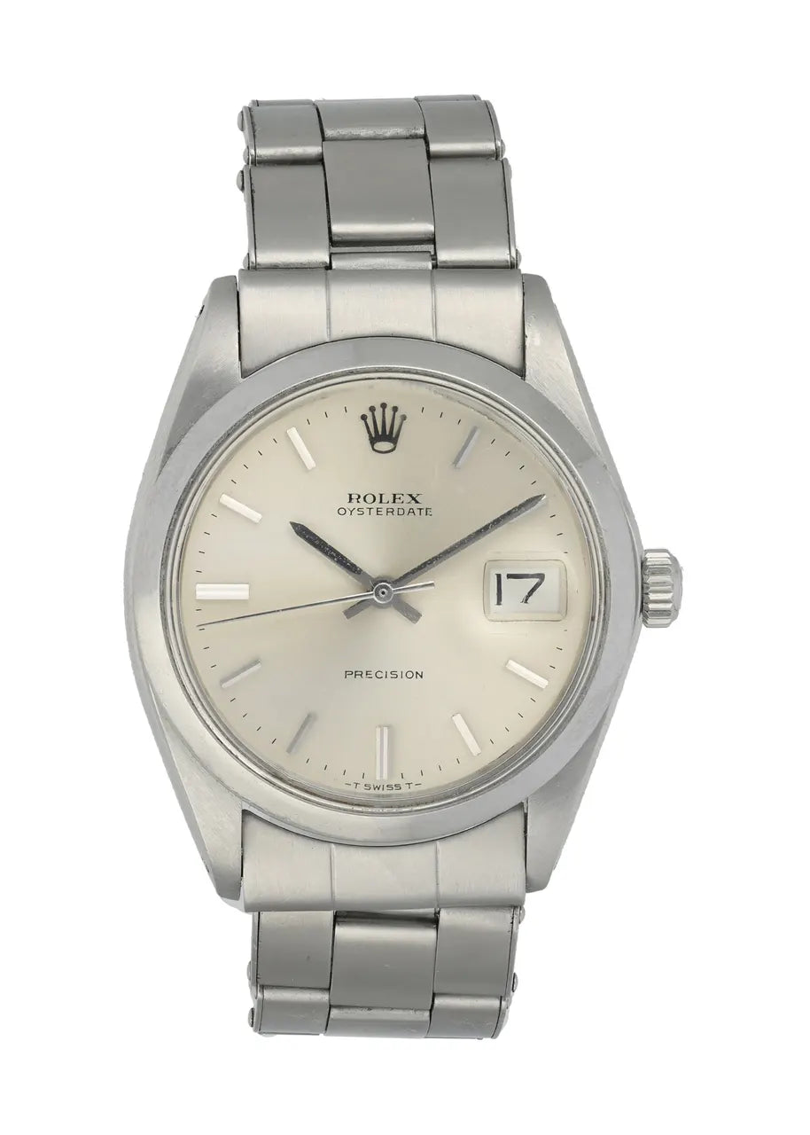 vintage Rolex Oysterdate Silver Dial