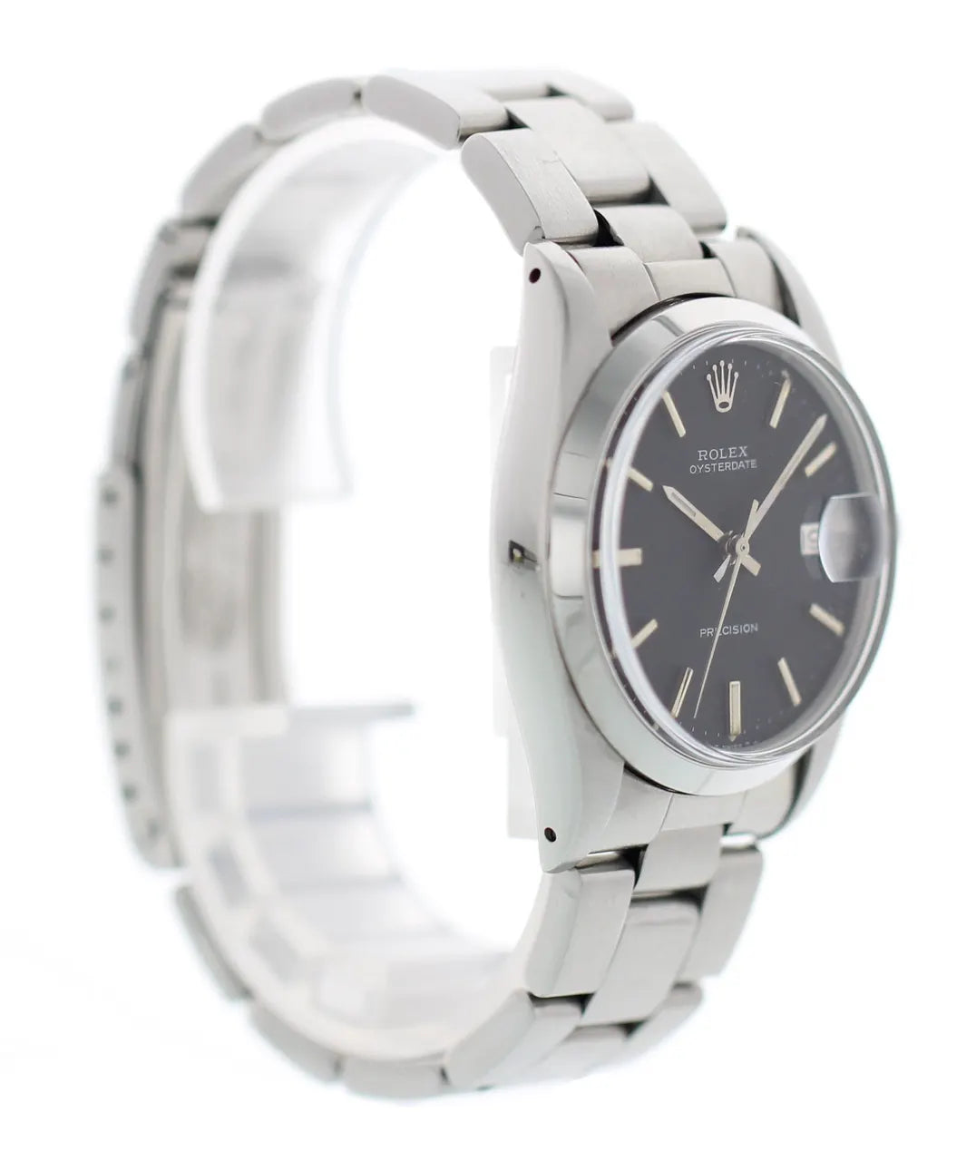 oysterdate Rolex Black Dial Precision - Hình 4