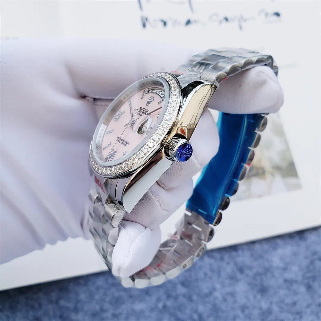 Rolex Pink Dial Day-Date - Hình 5
