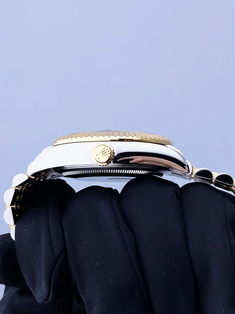 sky Rolex Black Dial Two-Tone - Hình 4