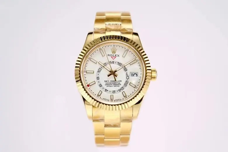 Rolex Sky-Dweller Gold White Dial - Hình 3