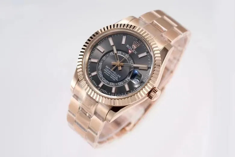 Rolex Rose Gold Grey - Hình 2