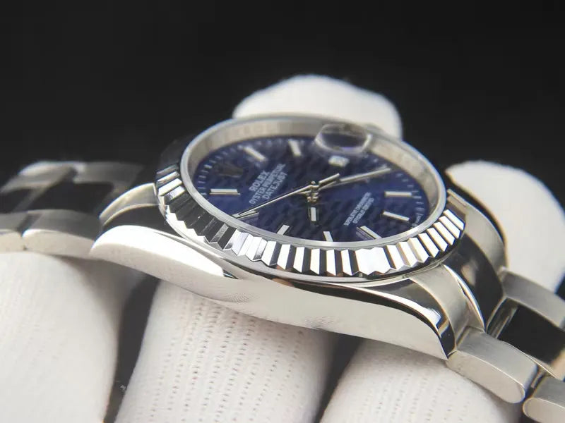 Rolex Blue Pattern Dial - Hình 4