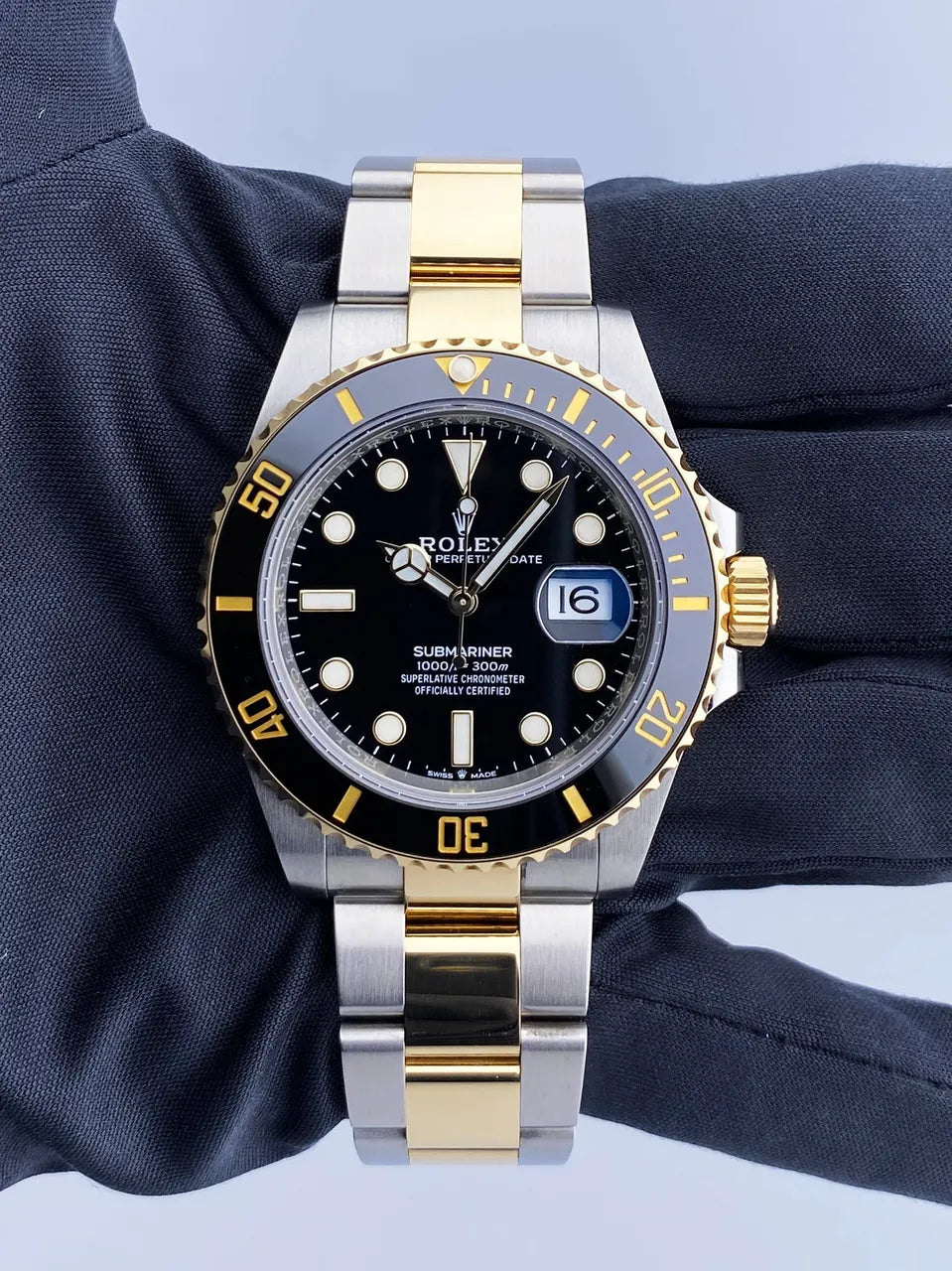 Rolex Two-Tone Submariner Black - Hình 3