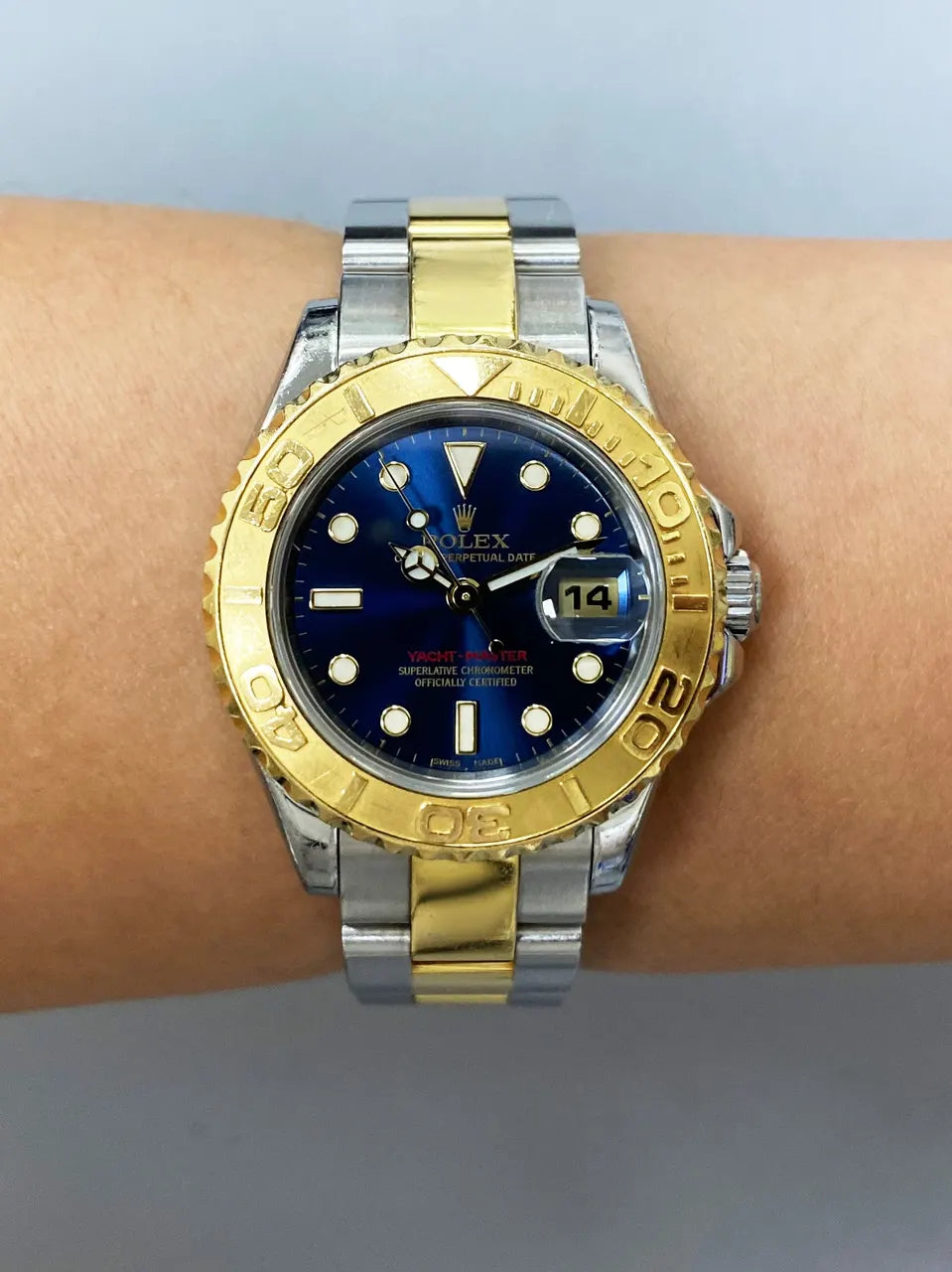 Rolex Yacht-Master Blue Two-Tone - Hình 10