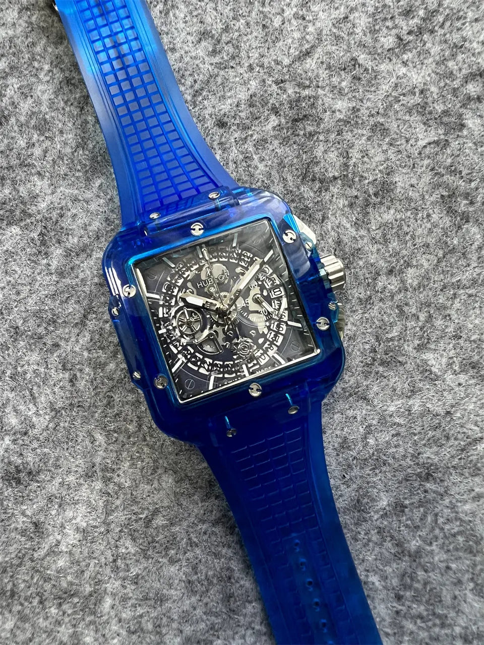 Hublot Blue Sapphire Skeleton
