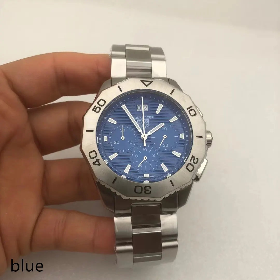 aquaracer Tag Heuer Blue Chronograph - Hình 3