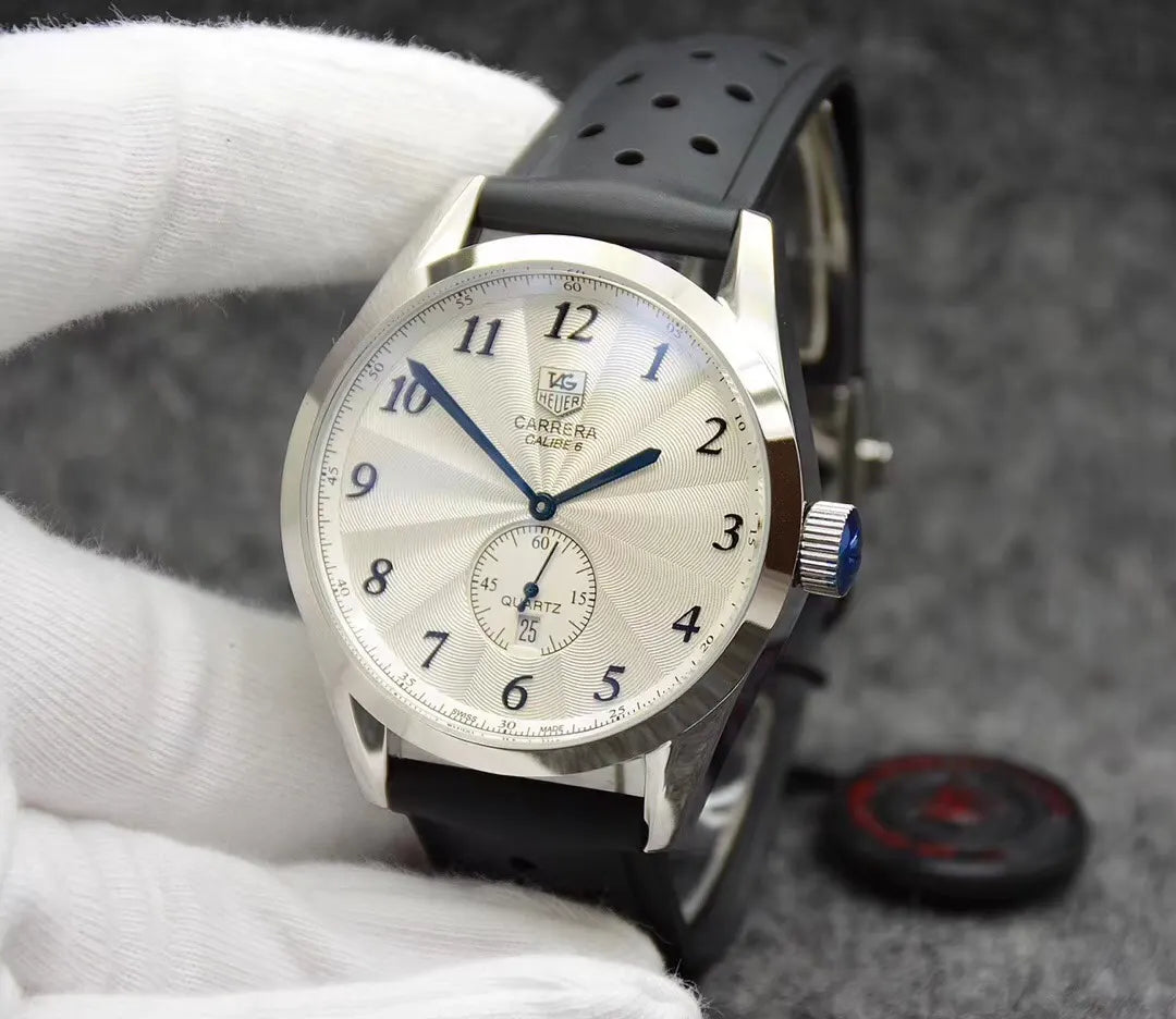 TAG Heuer Silver Rubber