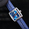leather TAG Heuer Monaco Blue