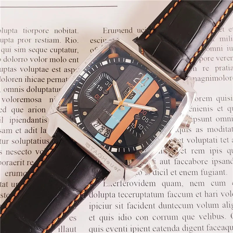 black TAG Heuer Monaco Gulf Edition - Hình 2