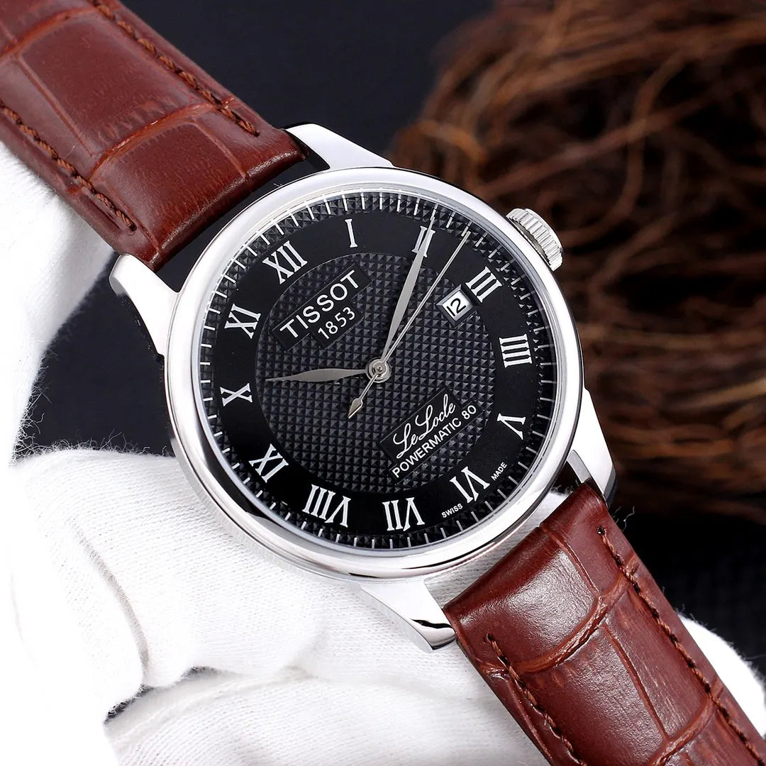 Tissot Le Locle Brown Leather - Hình 4