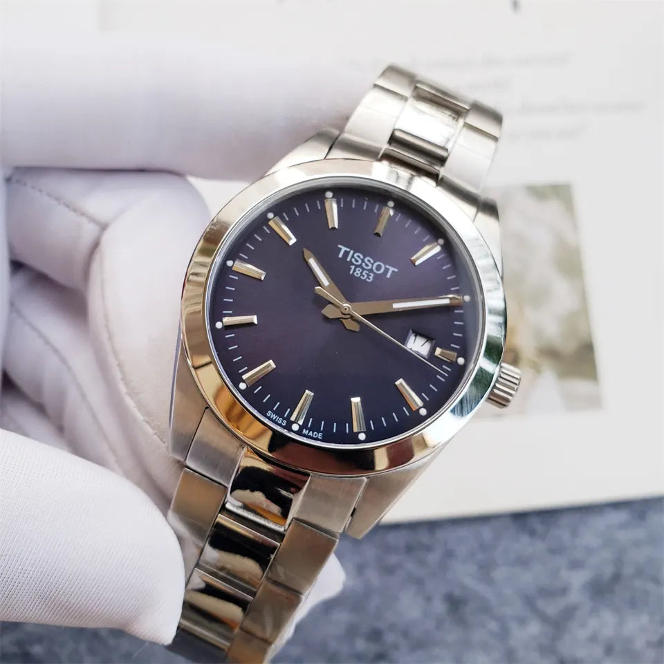 Tissot Blue Dial Watch - Hình 3